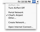 AirPort System Menu