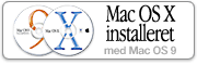 Mac OS X installeret