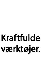 Kraftfulde værktøjer.