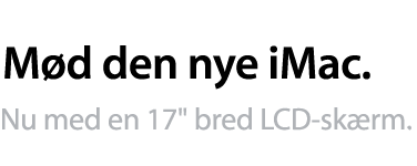 Mød den nye iMac. Nu med en 17