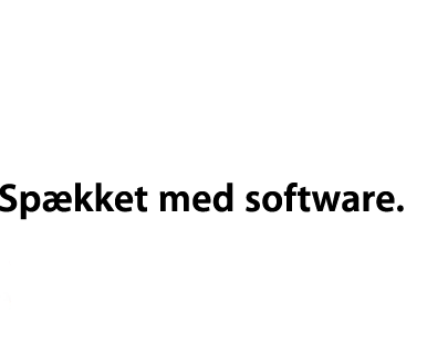 Masser af software.