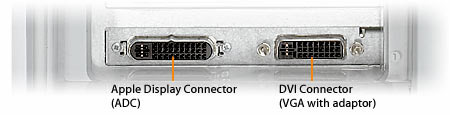 ADC- og DVI-porte