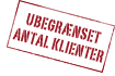 Ubegrænset antal klienter