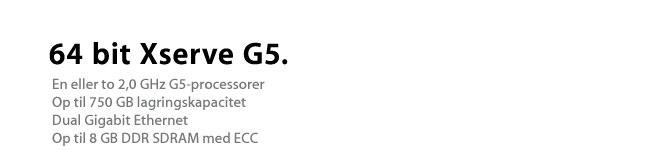 64 bit Xserve G5