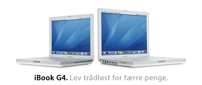 iBook G4. Lev trdlst for frre penge.