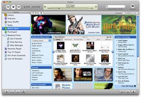Hovedvindue i iTunes 5.0