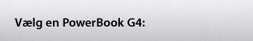Vlg en PowerBook G4: