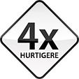 4x hurtigere