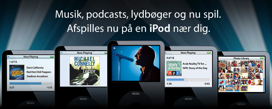 Musik, videoer, podcasts, lydbøger og nu spil.