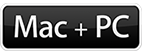 Kompatibel med Mac + pc