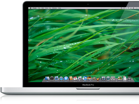 MacBook Pro laptop with Mac OS X.