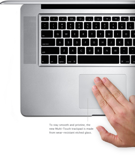 MacBook Pro notebook trackpad