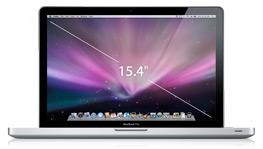 15-inch MacBook Pro showing display.