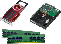 Memory Kit, Video Card Kit, Hard Drive Kit