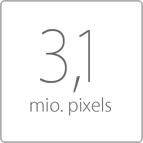 3,1 mio. pixels