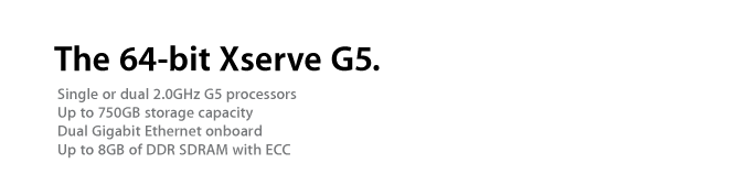 The 64-bit Xserve G5